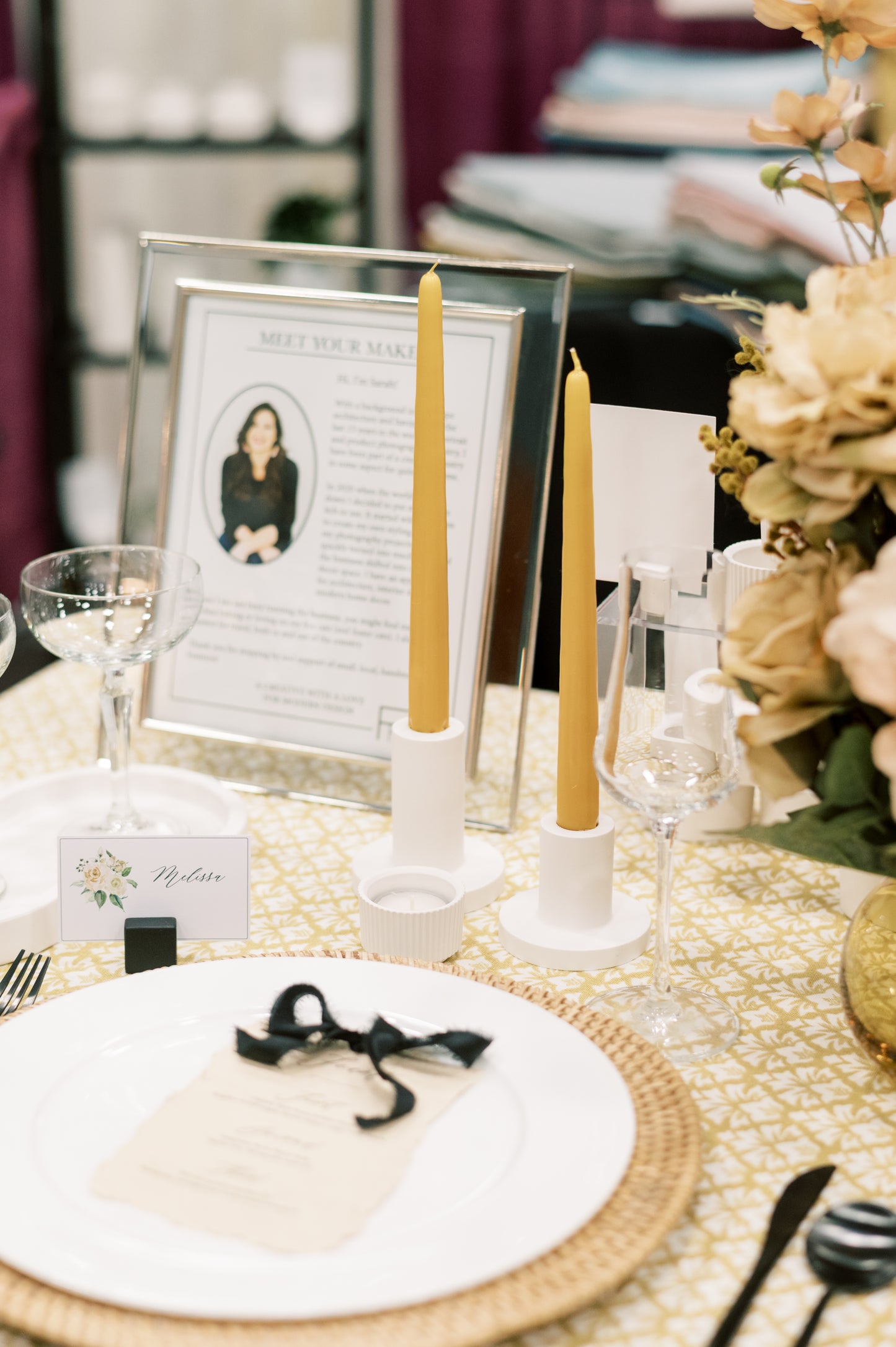 Modern Concrete Taper Candle Holder