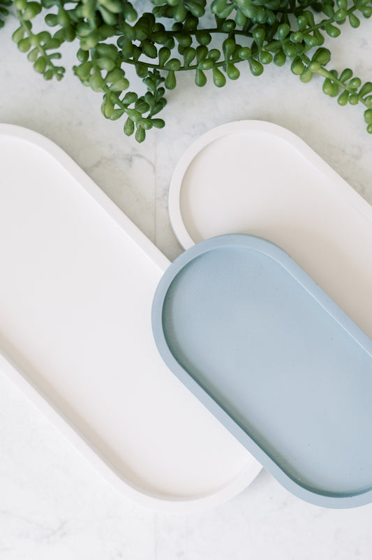 Oblong Concrete Tray