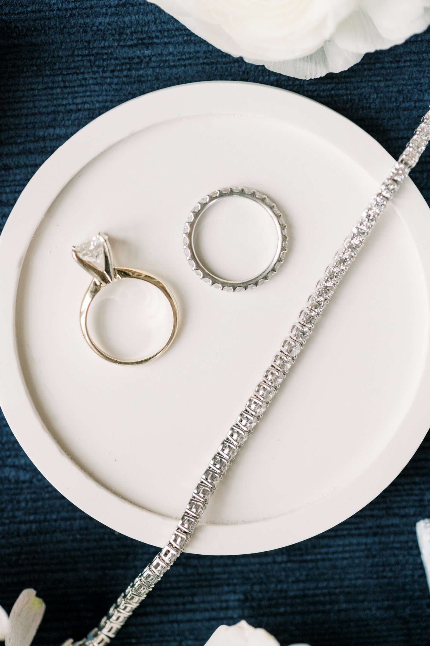 Small Round Flat Concrete Dish