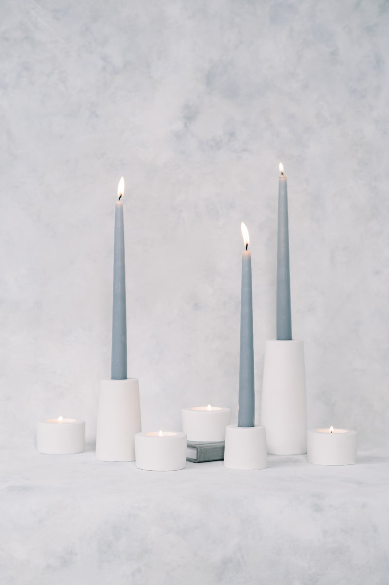 Cylinder Modern Concrete Taper Holder