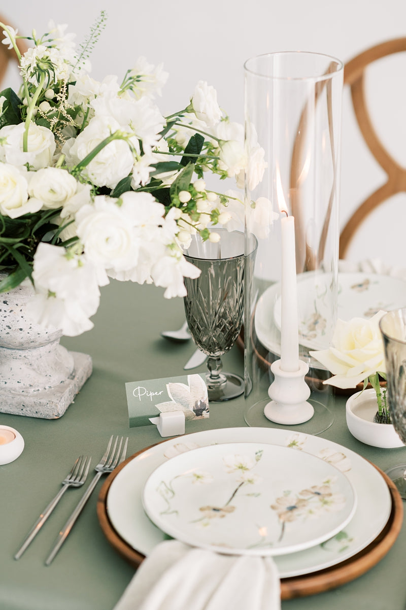 Hourglass Concrete Taper Candle Holder