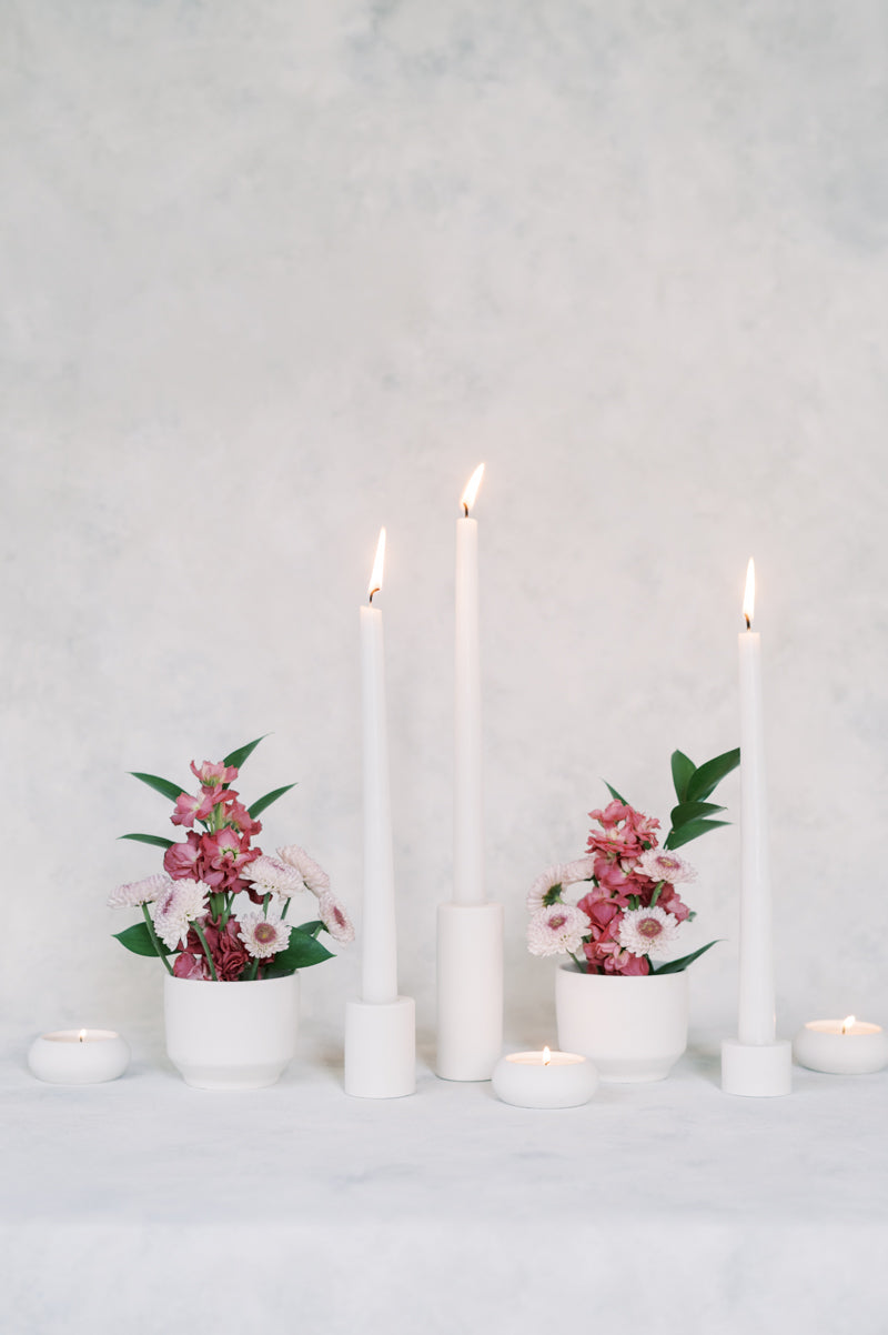 Minimalist Concrete Taper Candle Holder