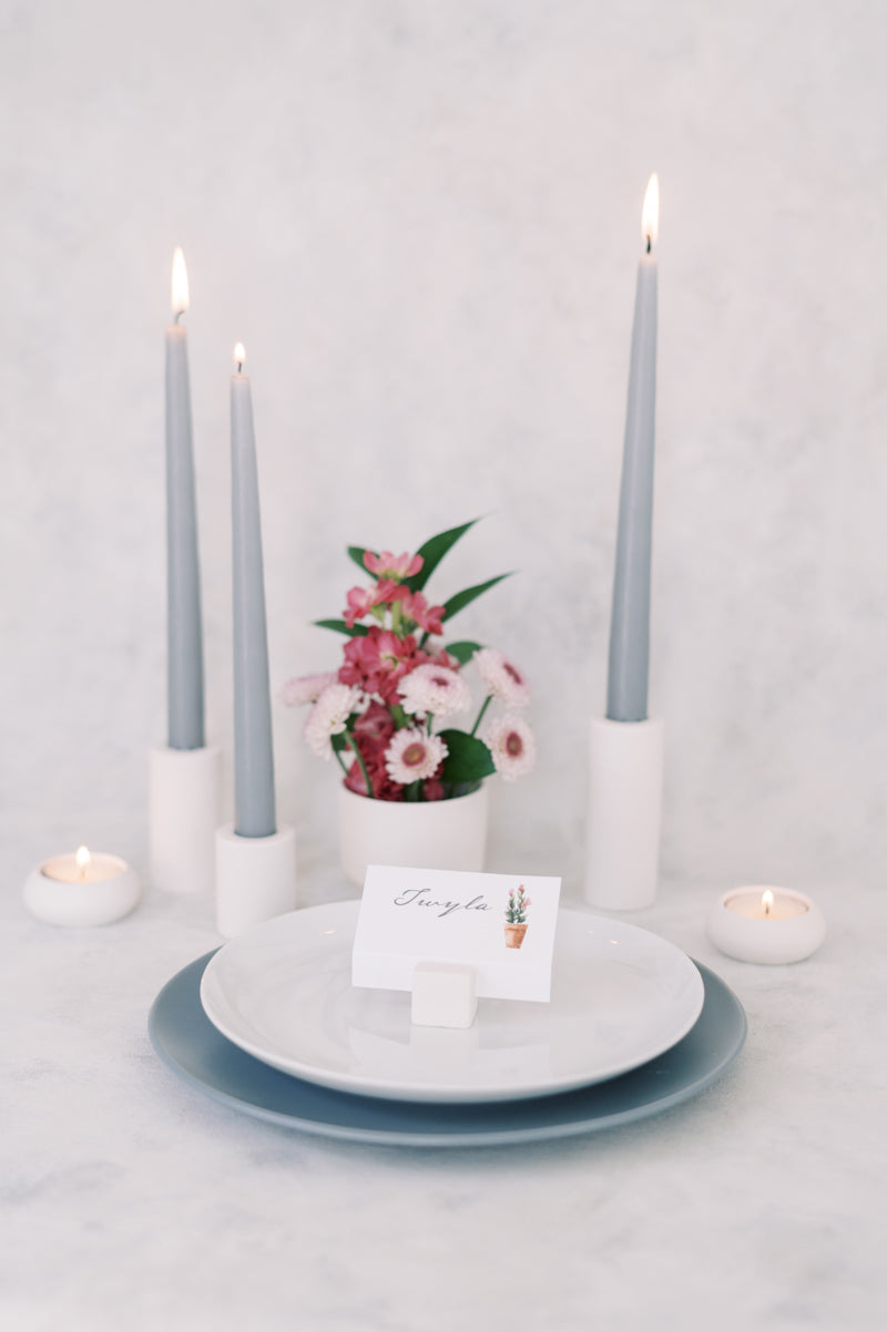 Minimalist Concrete Taper Candle Holder