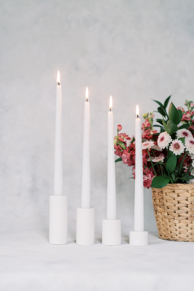 Minimalist Concrete Taper Candle Holder