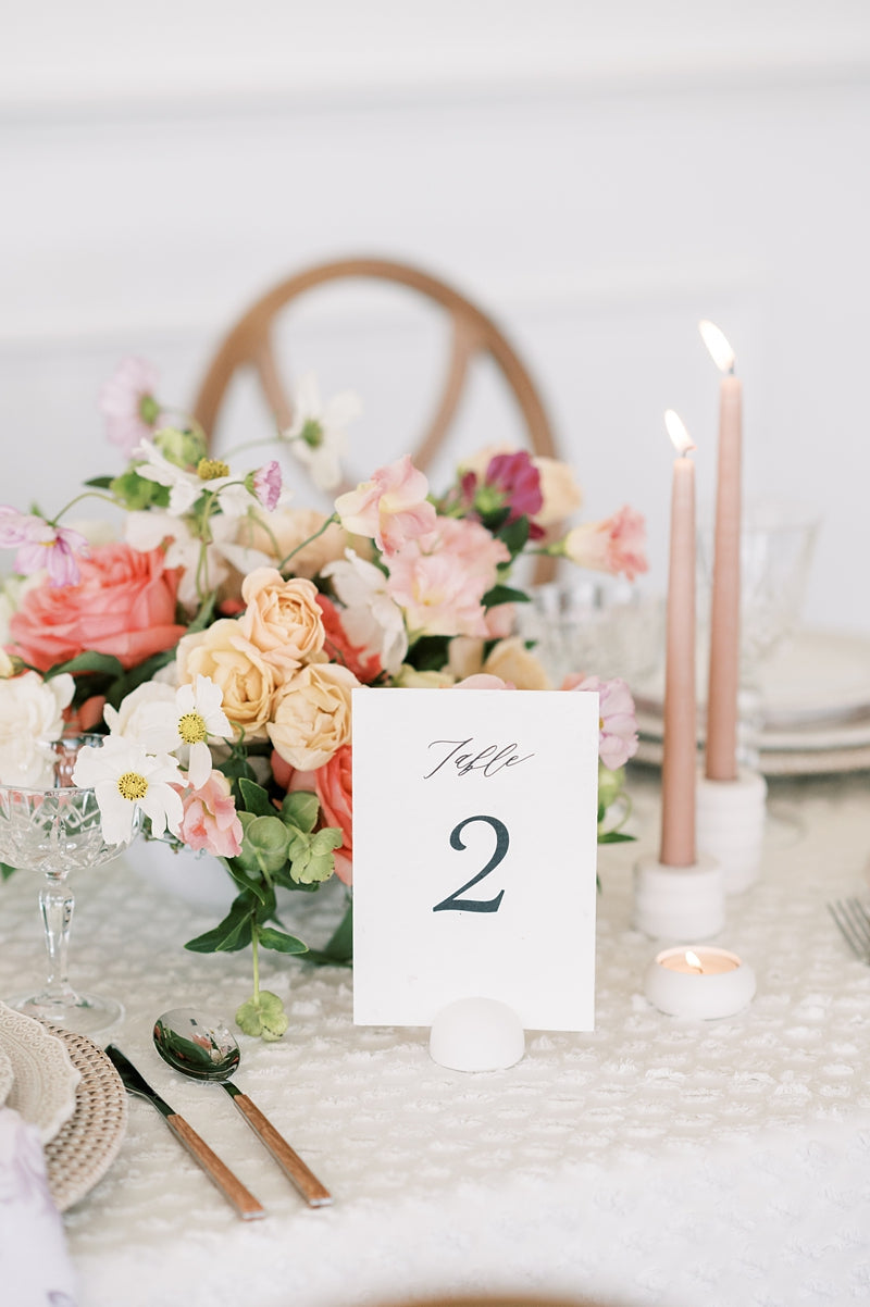 Table Number and Place Card Holders