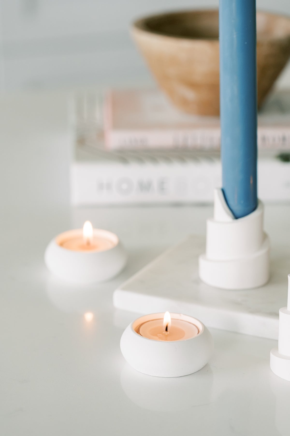 Petite Concrete Tea Light Candle Holder