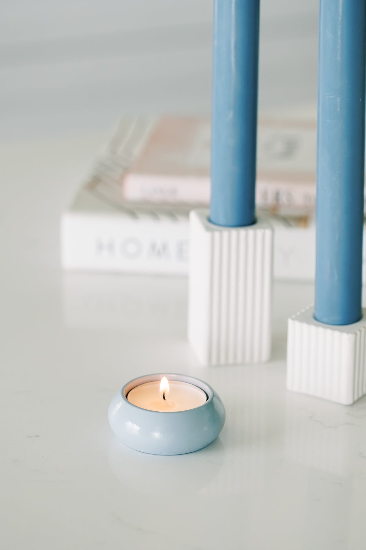 Petite Concrete Tea Light Candle Holder