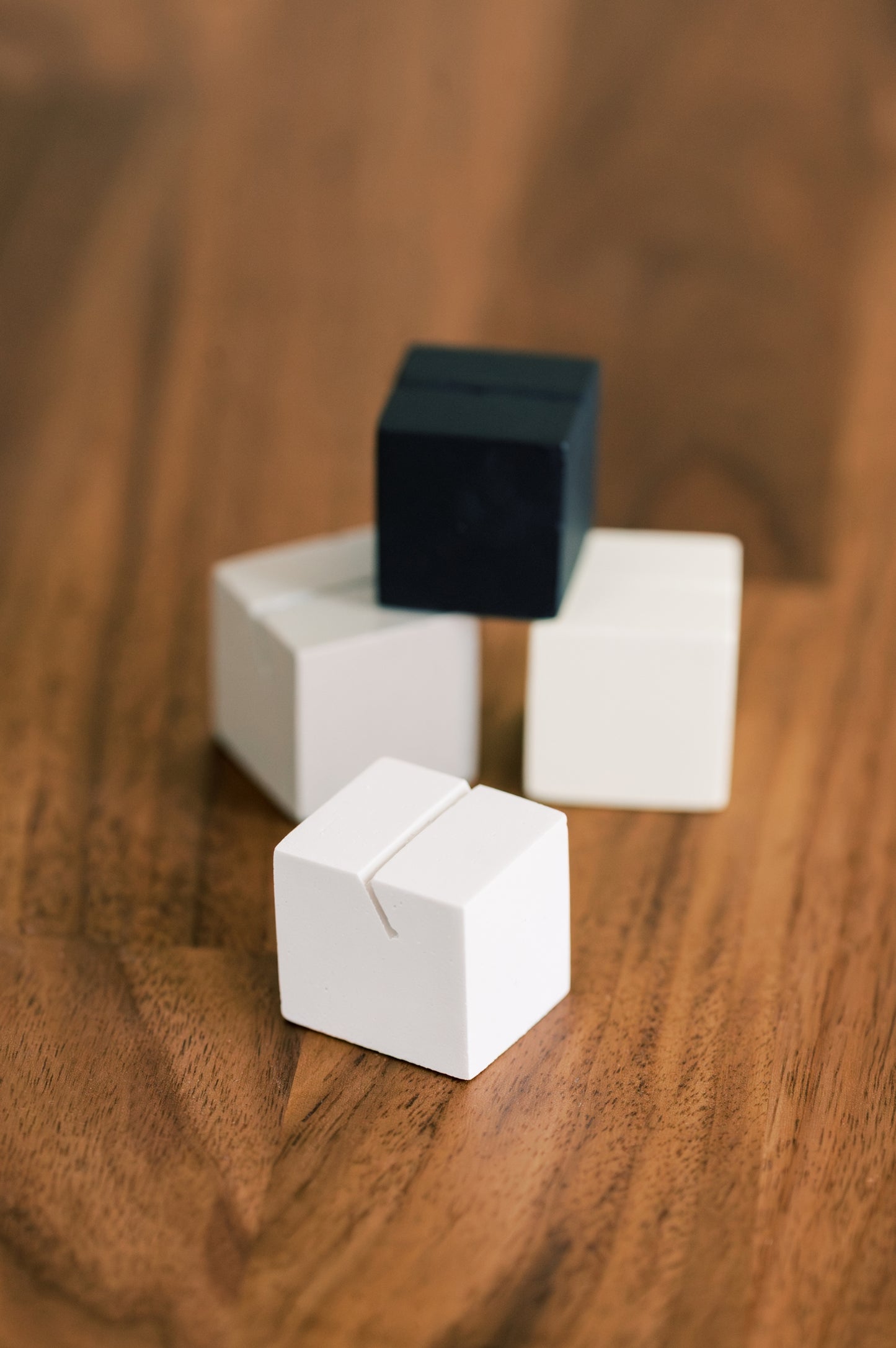 Slanted Square Name Place Card Holder