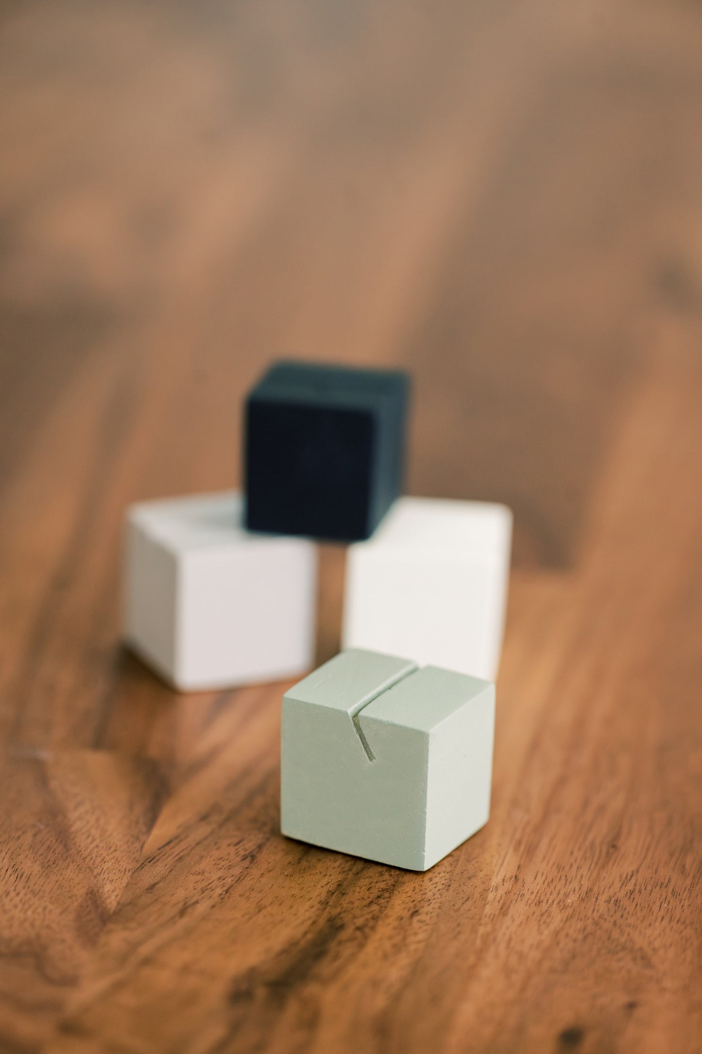 Slanted Square Name Place Card Holder