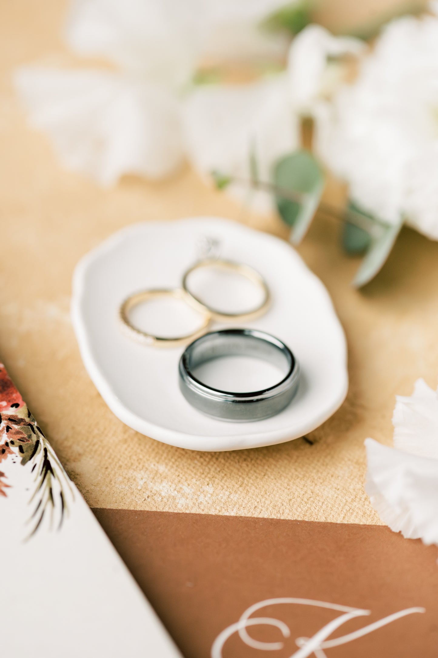 Rippled Oval Ring Dish