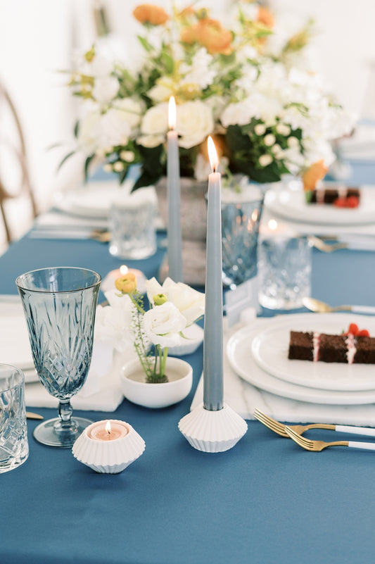 Diamond Concrete Taper Candle Holder